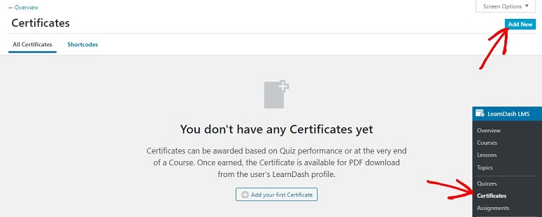Certificati LearnDash
