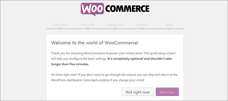 پیام خوش آمدید از WooCommerce